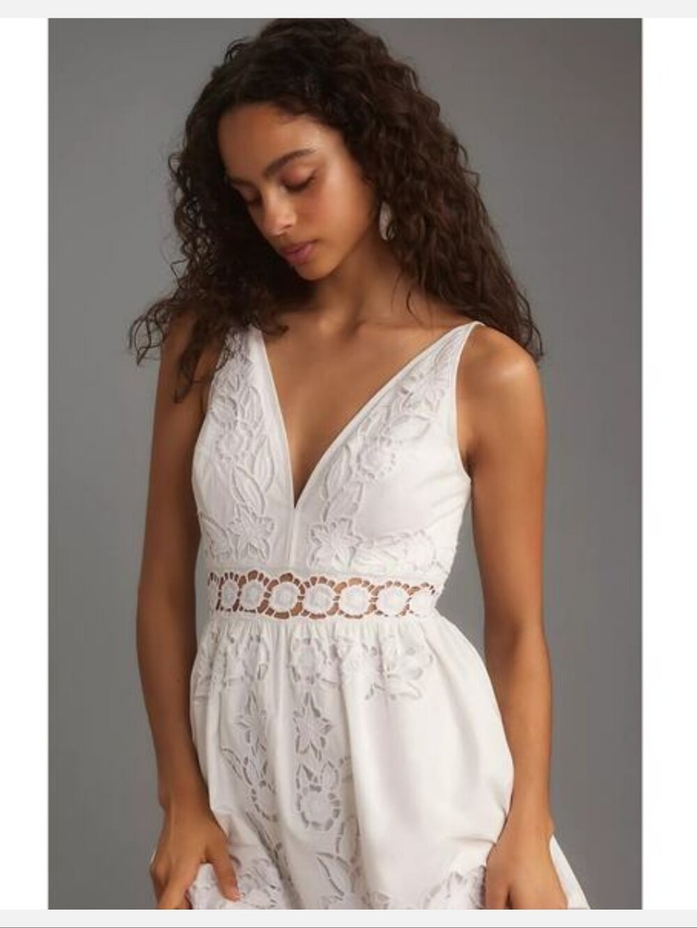 NWT🔖Anthropologie Lace-Trim Dress